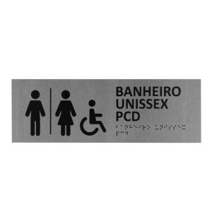 PLACA ALUMÍNIO BRAILLE