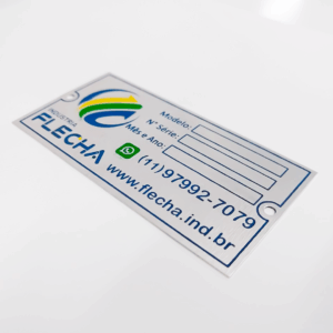 PLACAS EM ALUMÍNIO GRAVADAS